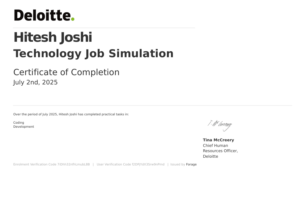 Deloitte Simulation